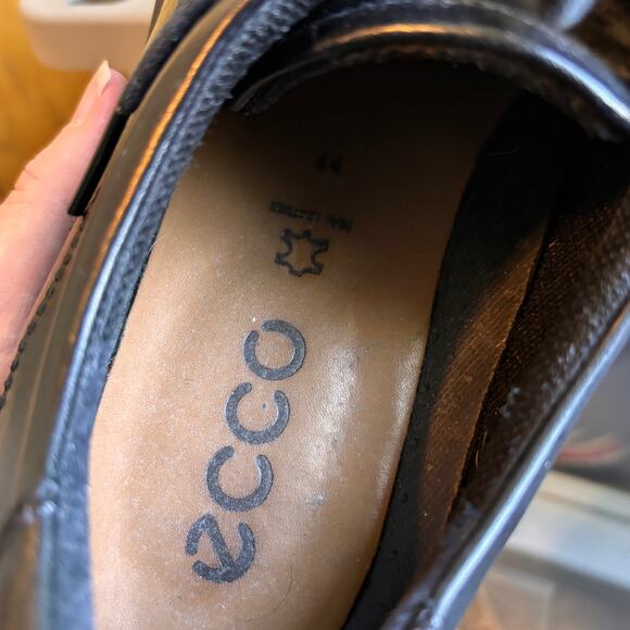 Ecco Helsinki black leather men\'s oxford size US 10/10.5